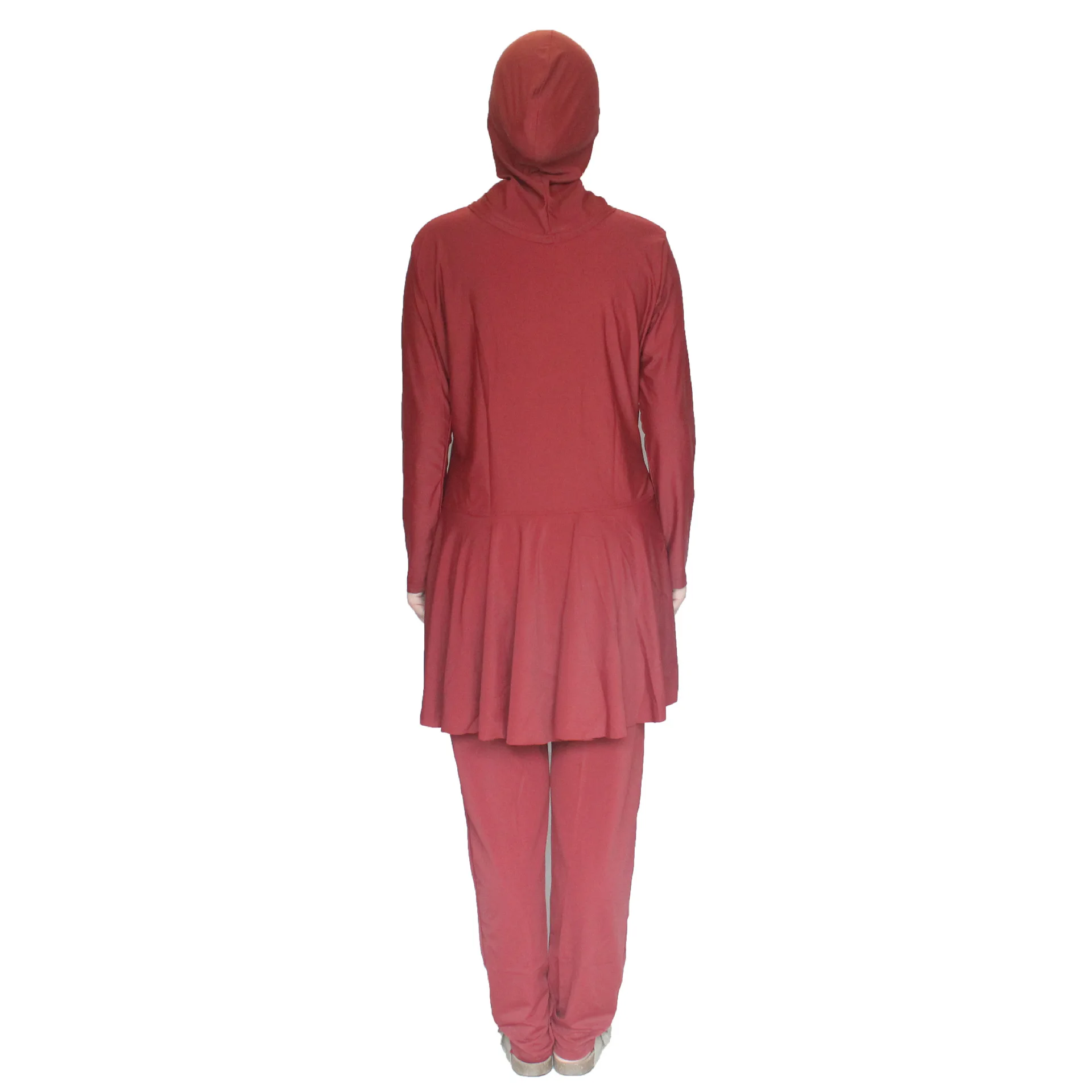 3 قطعة حجم كبير متواضع ملابس سباحة إسلامية Burkinis النساء ملابس السباحة الإسلامية التغطية الكاملة الحجاب بحر ملابس السباحة النسائية الإسلامية