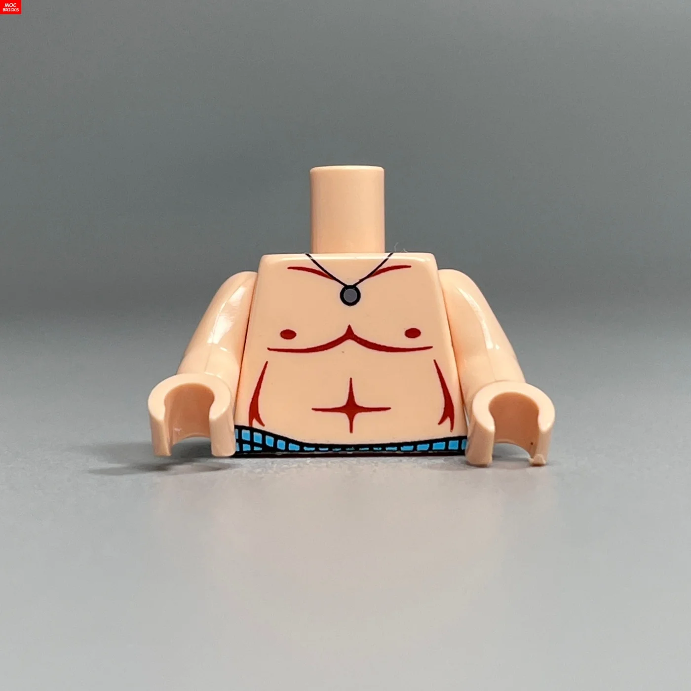 10 Stück MOC Bausteine Torso Körper Mann Muskeln Hose 4cm Figurenteil Partikel Zusammengebaute Bausteine Kinderspielzeug – Detail 1