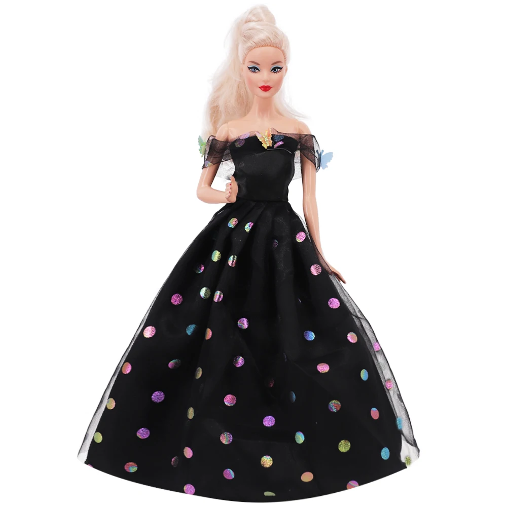ForBarbies Dress Princess Skirt Doll Clothes for Barbies 11.8inch 30cm 1/3bjd Blythes Clothes Accessories Sequin Dress Girl's 2