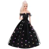 ForBarbies Dress Princess Skirt Doll Clothes for Barbies 11.8inch 30cm 1/3bjd Blythes Clothes Accessories Sequin Dress Girl's 2