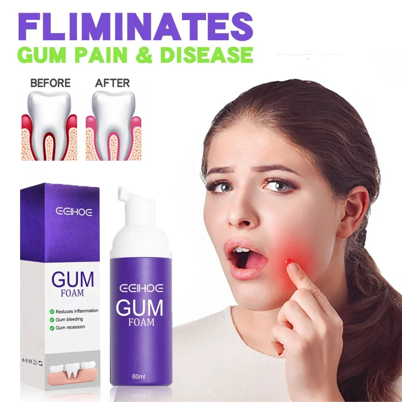 Teeth Health Product Gum Repair Drops Teeth Whitening Product Foam Mousse Deep White Cleansing Teeth Stains Calculus Protects Reduce Oral Odor Toothpaste