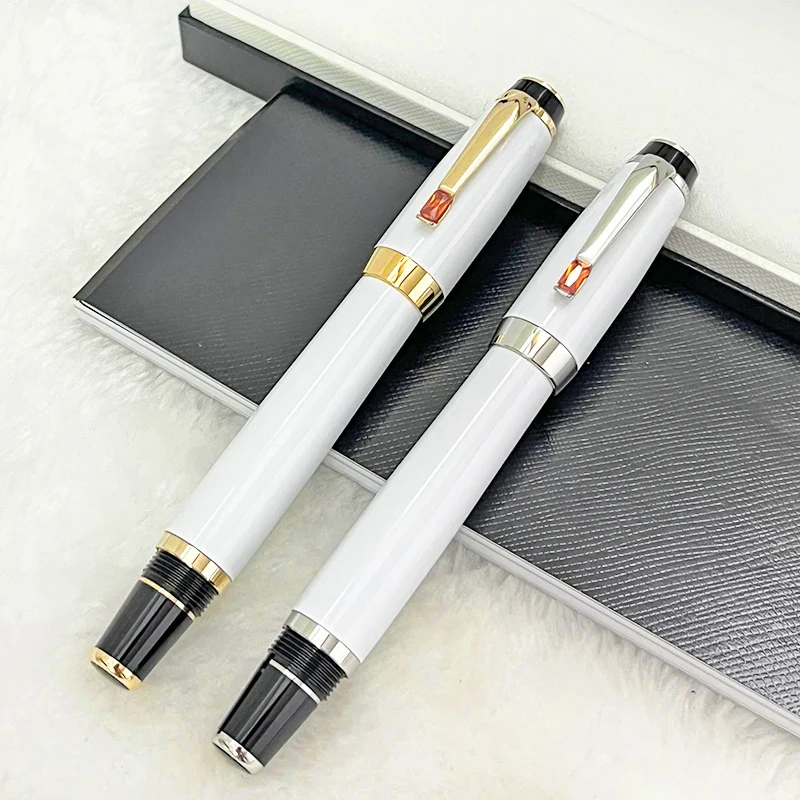 

MSS Luxury Bohemies Classic Roller Ball Pen Diamond Clip Writing White Star Smooth MB Boheme With Germany Serial Number