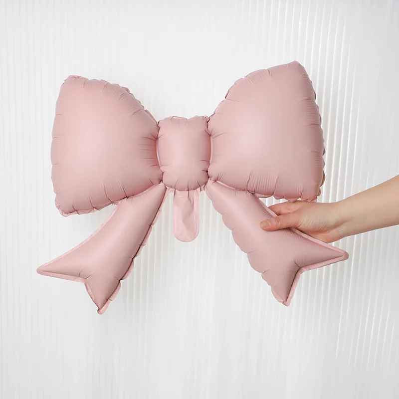 3/5 Stück rosa Schleifenballons aus Aluminiumfolie für Hochzeit, Jahrestag, Kindergeburtstag, Party-Dekoration, Mädchen, Babyparty-Gastgeschenke – Detail 7