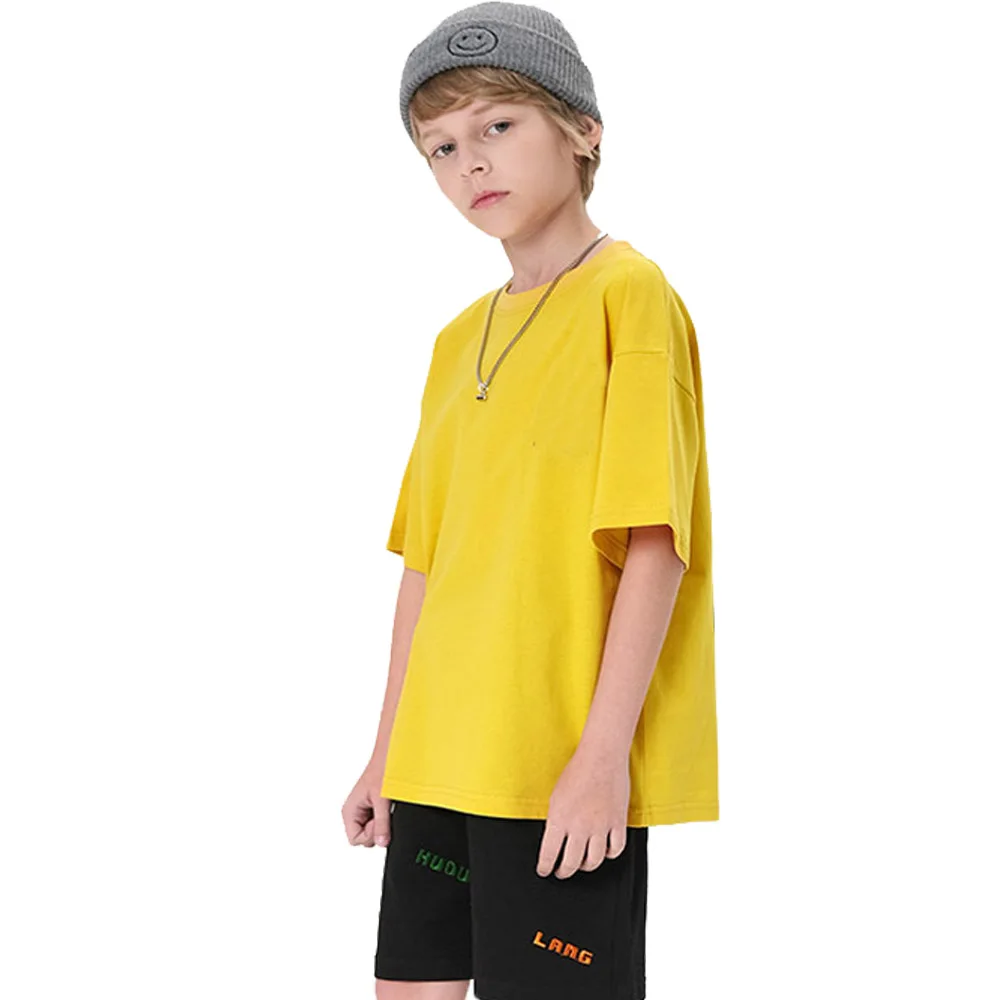 Classic T-shirts for Boys Girls Cotton White Black Tees Baby Toddler Short Sleeve T shirt Children's Clothing Kids 2 to 14 Years 4