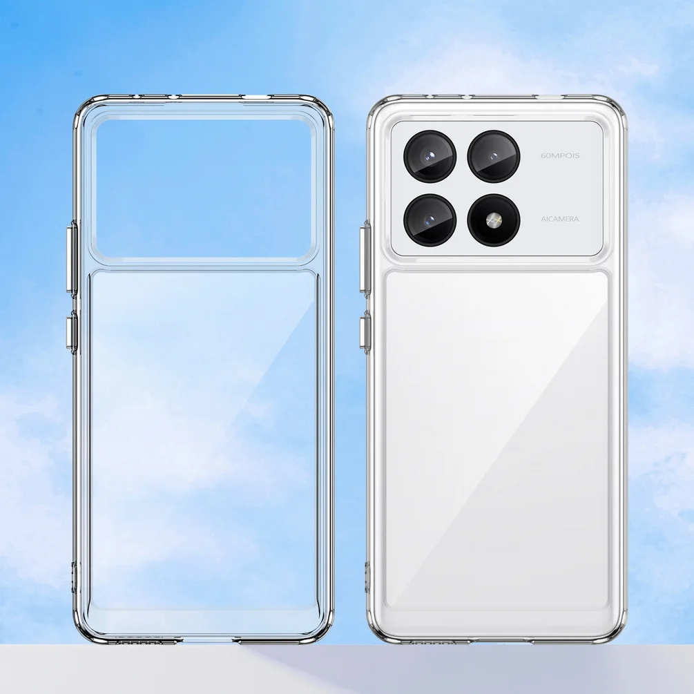 Étui Transparent pour X6 M6 F5 X5 GT X4 M5 F4 POCO C65 C40 C55 M4 Pro F3, housse de téléphone souple et fine en TPU_voghion.com