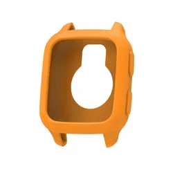 Premium Soft Silicone Screen Protector & Protective Case Cover Bumper (Orange)