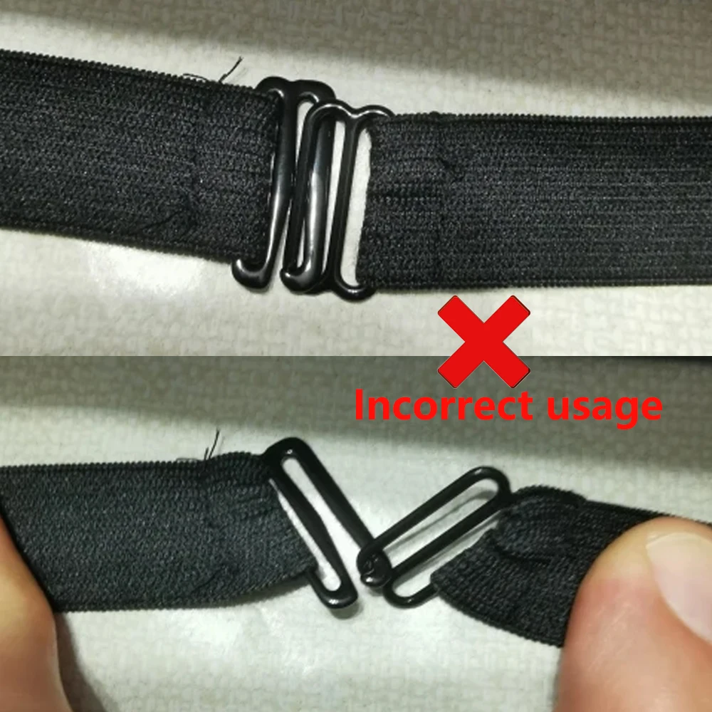 10 sets Bra Hooks and Sliders Strap Adjusters Buckles 5 color