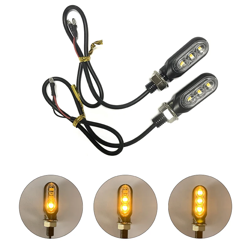 

2PCS LED Flowing Mini Light Motorcycle Turn Signal LED Signal Light