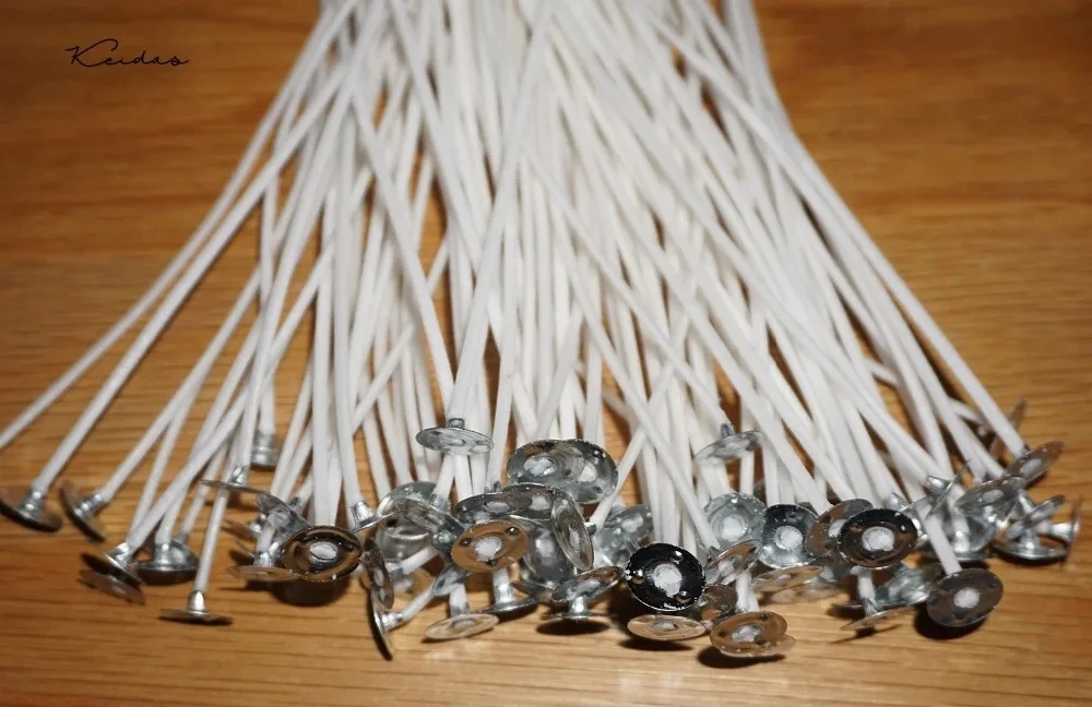 100 pcs Candle Wicks for DIY Candle Making Natural Cotton wick (3CM Length)