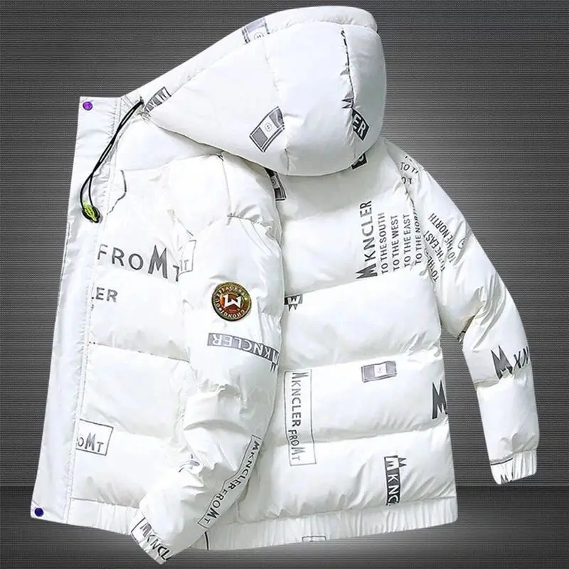 2022 Winter Coat Men's Windproof Down Jacket Thick Warm And Windproof Hooded Jacket Jacket Casual White Duck Down Down Jacket