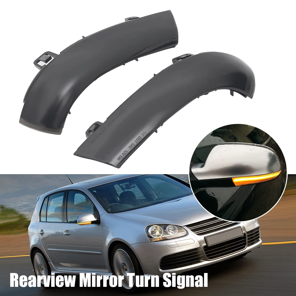 

2PCS Car Rearview Mirror Turn Signal Light For MK5 GTI EOS Jetta Passat Sharon Skoda LED Indicator Lights Auto Accessories
