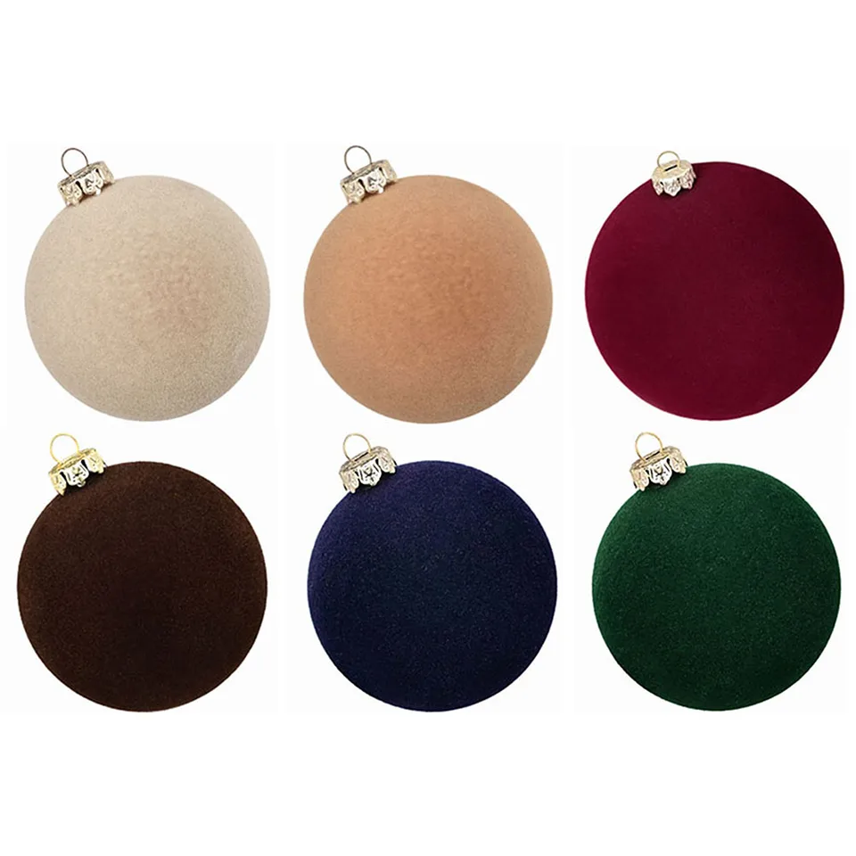 Set 12 palline a 15€ in velluto bordeaux Disponibile sul nostro