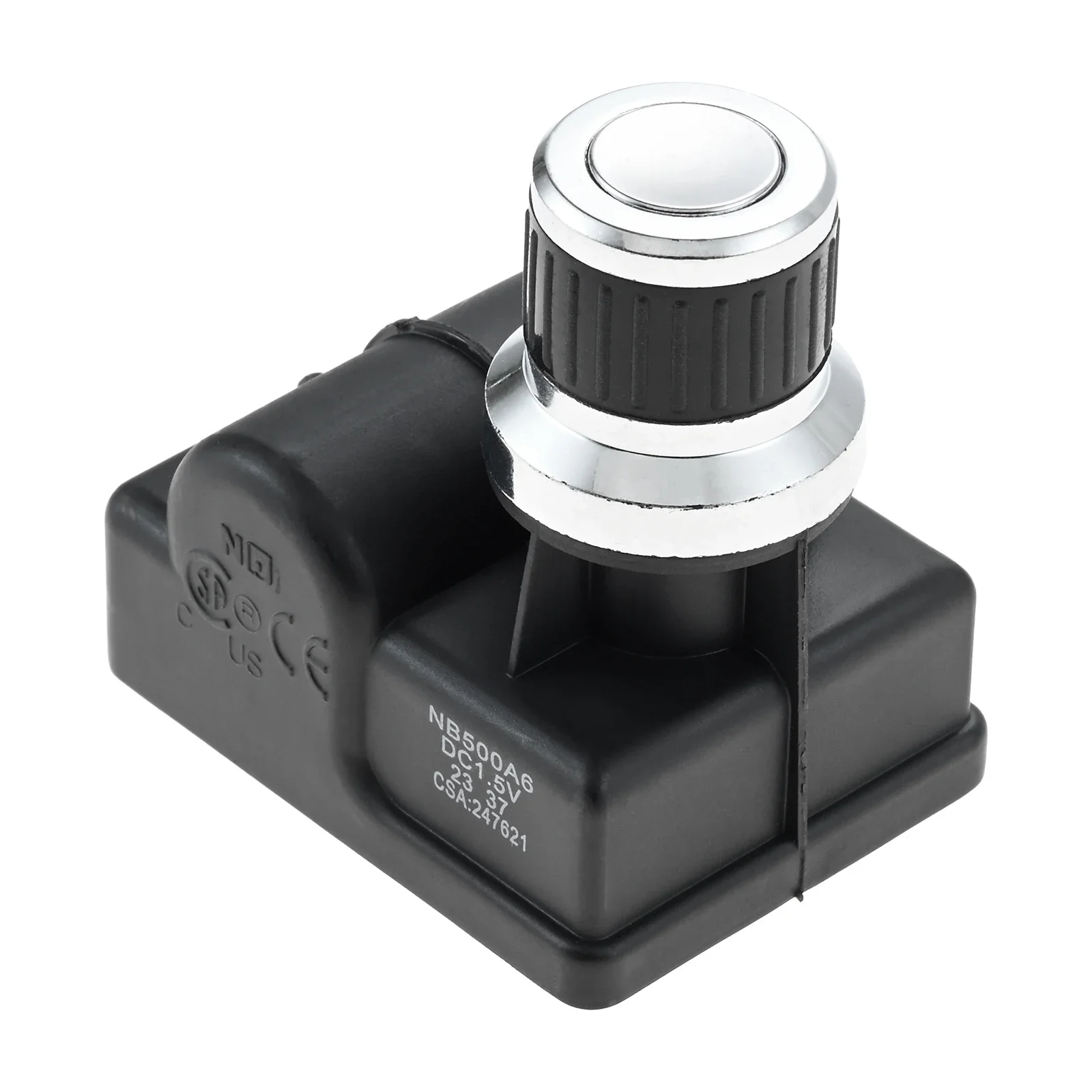 6 Outlet DC-1.5V AA Battery Push Button Gas Grill Ignitor Spark Generator Universal Chrome-plated Button Cover Spark Generator