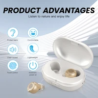 Touch Control One Pair Rechargeable Hearing Aids For The Elderly Mini Sound Amplifier For The Deaf - Image 3