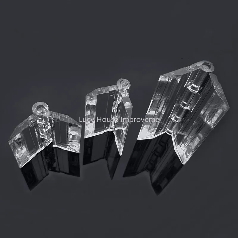 10Pcs/5pcs/set 25X33MM/30X34MM/45X38MM Transparent Plastic Folding Hinges Durable Clear Acrylic Hinge Tools furniture hinge,wooden box hinge,cabinet door hinges,cabinet hinges,bronze butterfly hinges