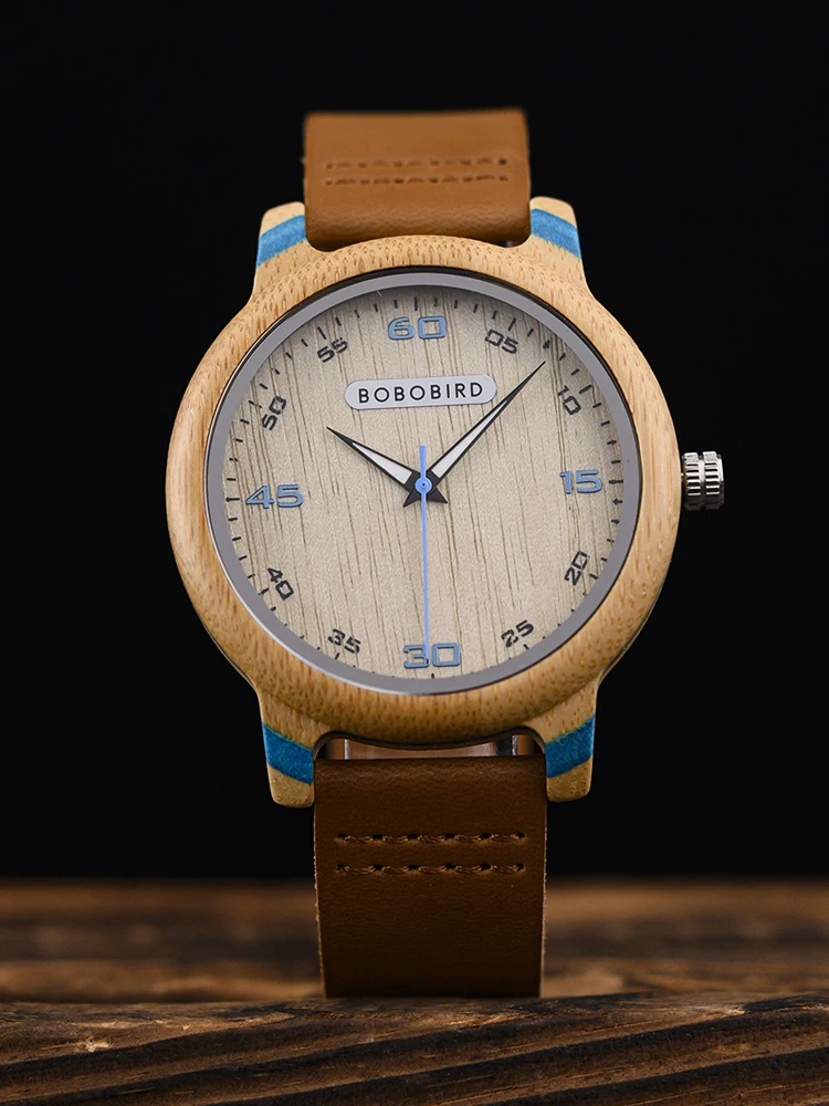 BOBO BIRD Men's Watches Lady Quartz Wooden Wristwatch Timepieces Clearance Price Customized Dropshipping 2