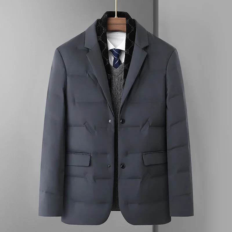 Winter Men's Down Jacket Thick Mid-length Winter Clothing Middle-aged and Elderly Thick Warm Jacket main image 1