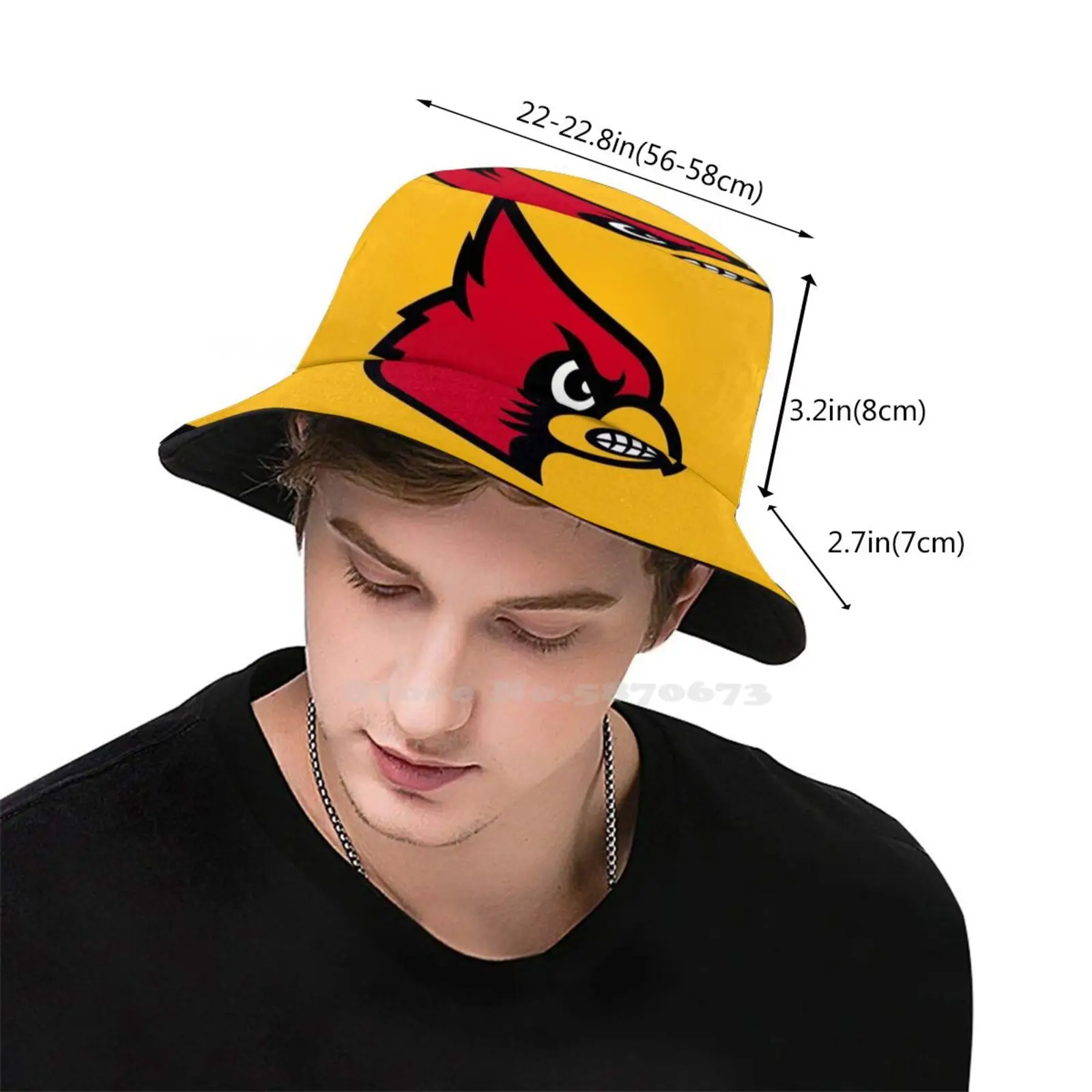 Cardinals Louisville Uv Protection Foldable Bucket Hats Women Men Logo