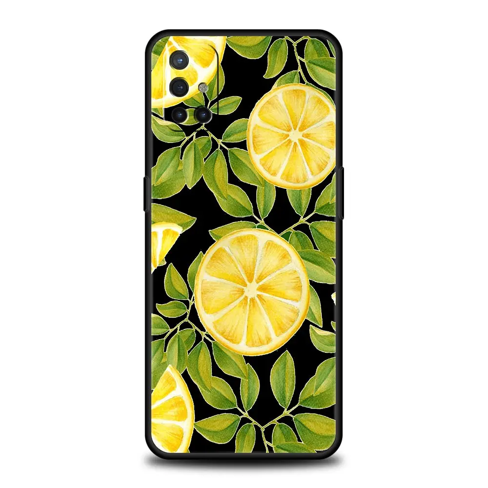 Mediterranean Lemon Silicone Phone Case with Enhanced Protection