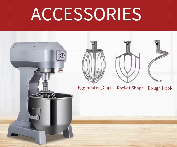 Description Picture 2 of itemChina Industrial Food Mixer Heavy Duty Spiral Vertical Mixer Bread Pizza Cake Maker 20 Litre Dough Mixer Machine