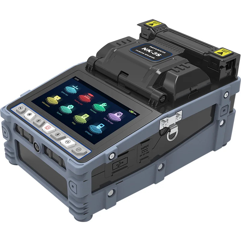 NOVKER NK-3S Fiber Fusion Splicer Machine 4 Motors with Touch Screen OPM VFL FTTH Fiber Optic Jumper Fast Welding Tool Kit