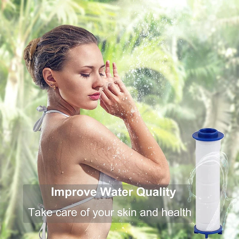 1-50Pcs Shower Head Filter Replacement for Shower Water Cleaning Reduces Chemicals Chlorine Blocks Restores PH Balance 6