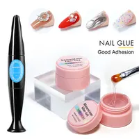 Arte Clavo Strong Glue Nail Art Gel Rhinestones Decorations No Wipe Jewelry For Rhinestone Crystal DIY Manicure Nail Art Tools 1