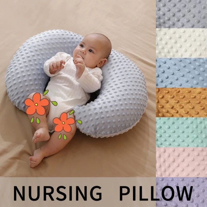 Baby Breastfeeding Pillow Soft & Breathable Infant Nursing Cushion Head Support