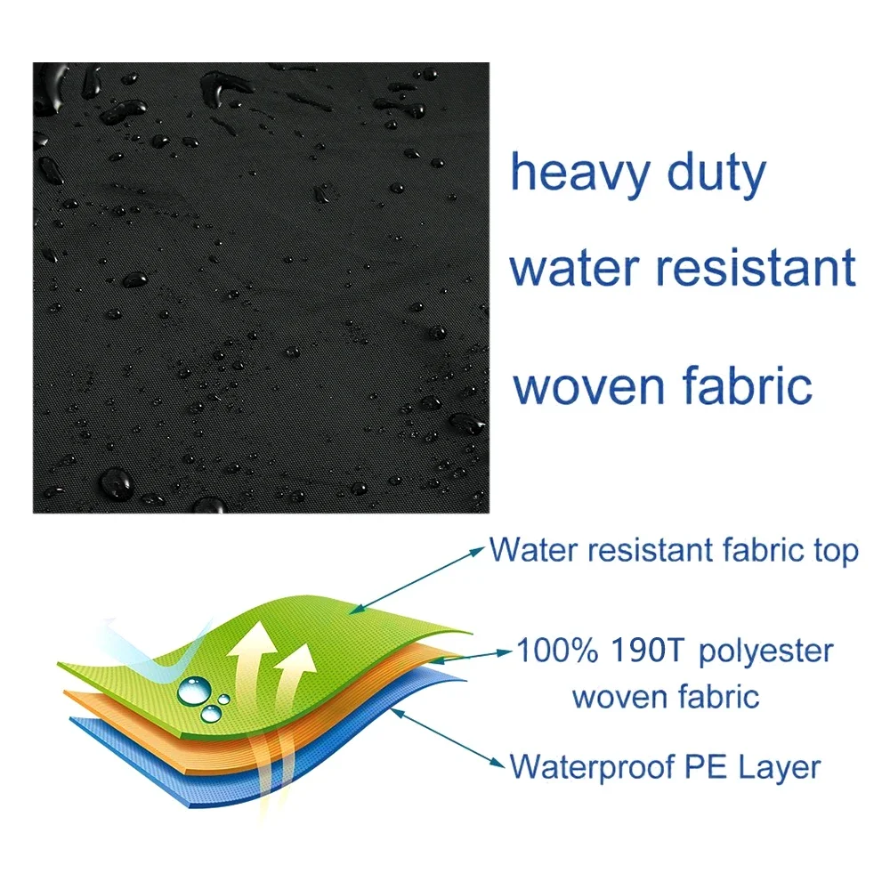 1/5Pcs Outdoor Lounger Protective Cover Waterproof Anti-UV Garden Patio Furniture Cover for Sunbed Recliner Lounge Chair