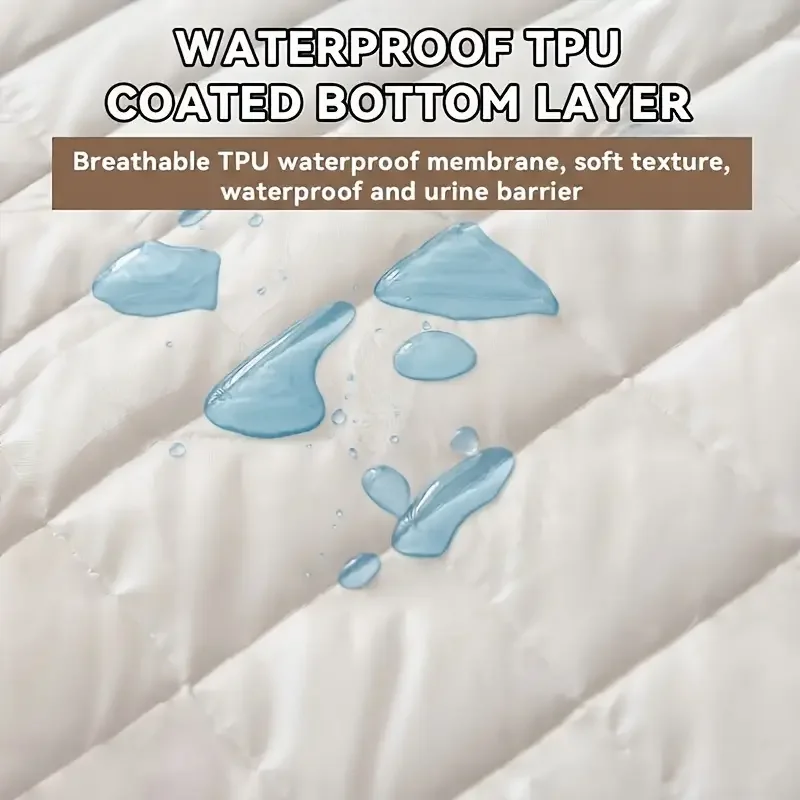Waterproof Mattress Protector,Soft and Breathable Mattress Cover Single Double Fitted sheet for Bed 2