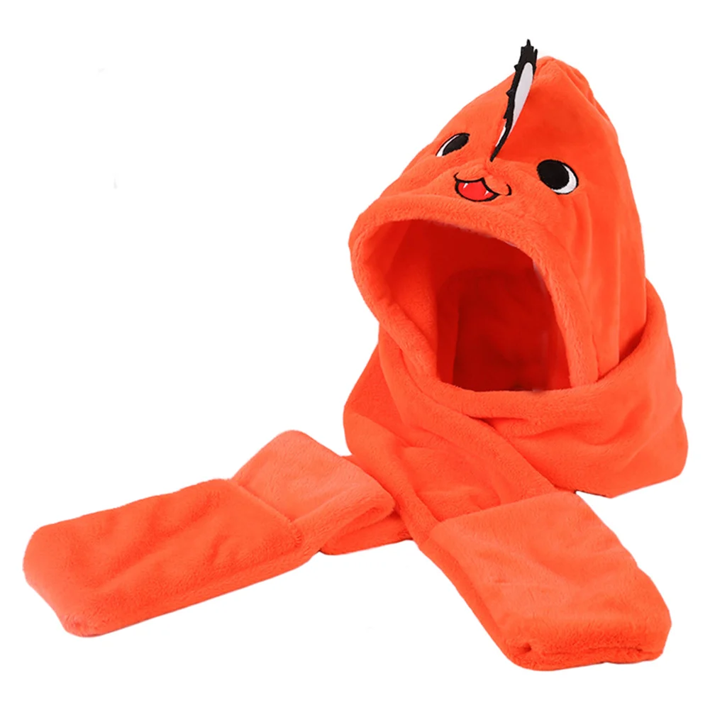 Anime Chainsaw Man Pochita Scarf Cosplay Scarves Autumn Winter Warm