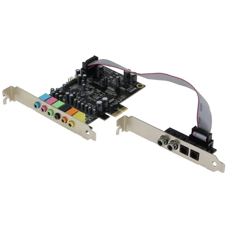 

PCIe 7.1 Channel Sound Card CM8828 + CM9882A with SPDIF Bracket PCIe 7.1CH Analog Digital 3D Stereo Extension Card