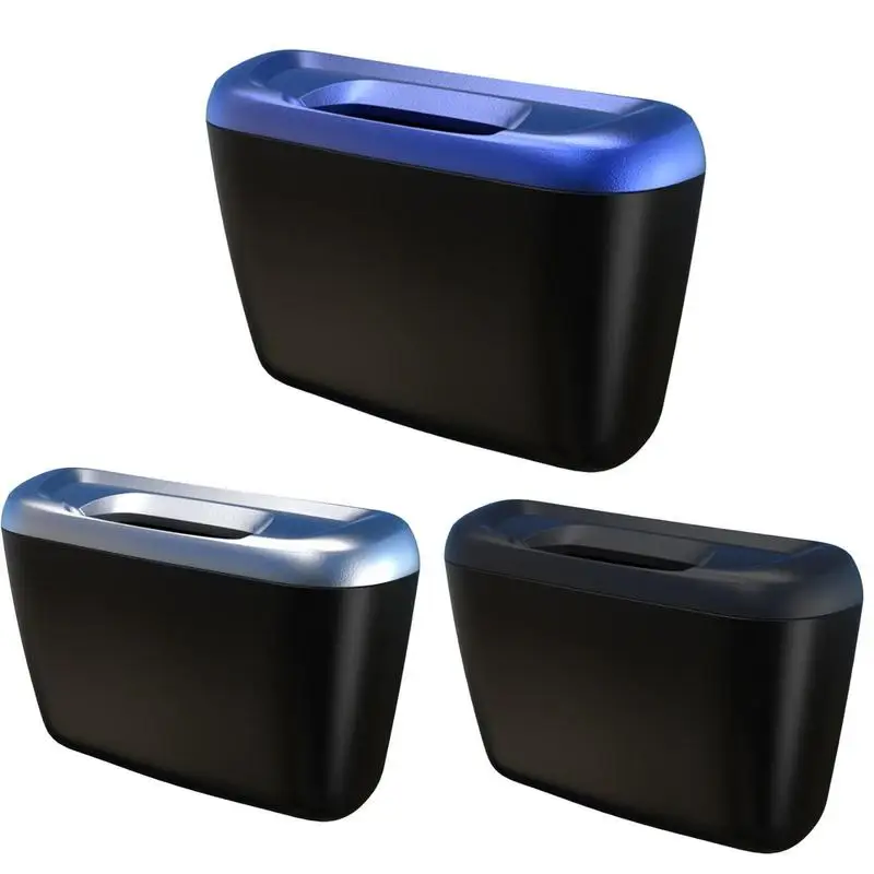 Car Trash Can Car Trash Bag Plastic Mini Car Trash Auto Rubbish Dustbin Trash Can Garbage Dust Case Box