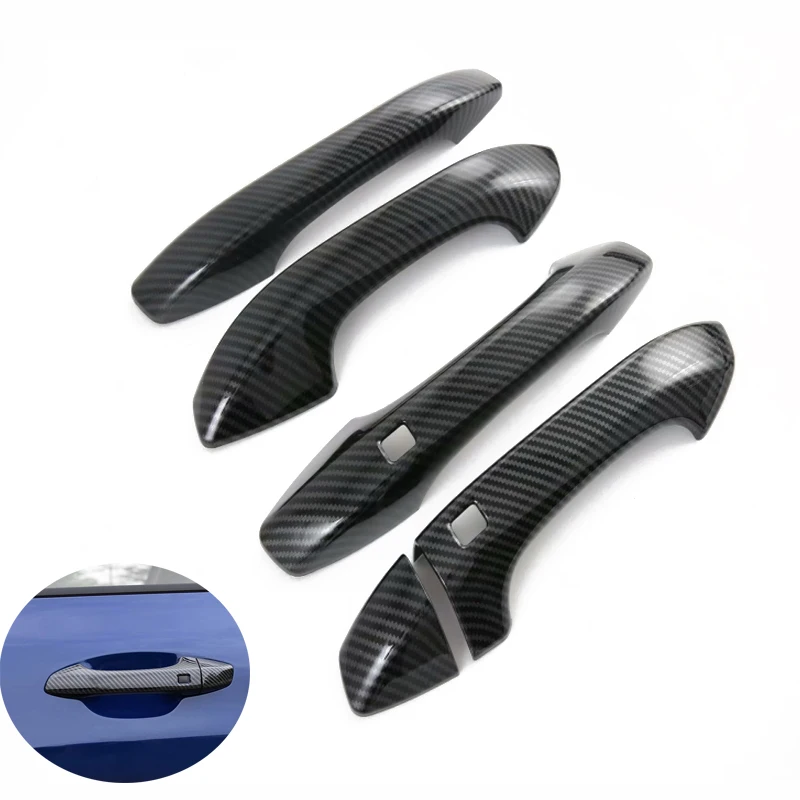 For Kia K5 Optima Dl3 2020 2021 2022 Abs Carbonfiber Chrome Car Door Handle Bowl Cover Trim