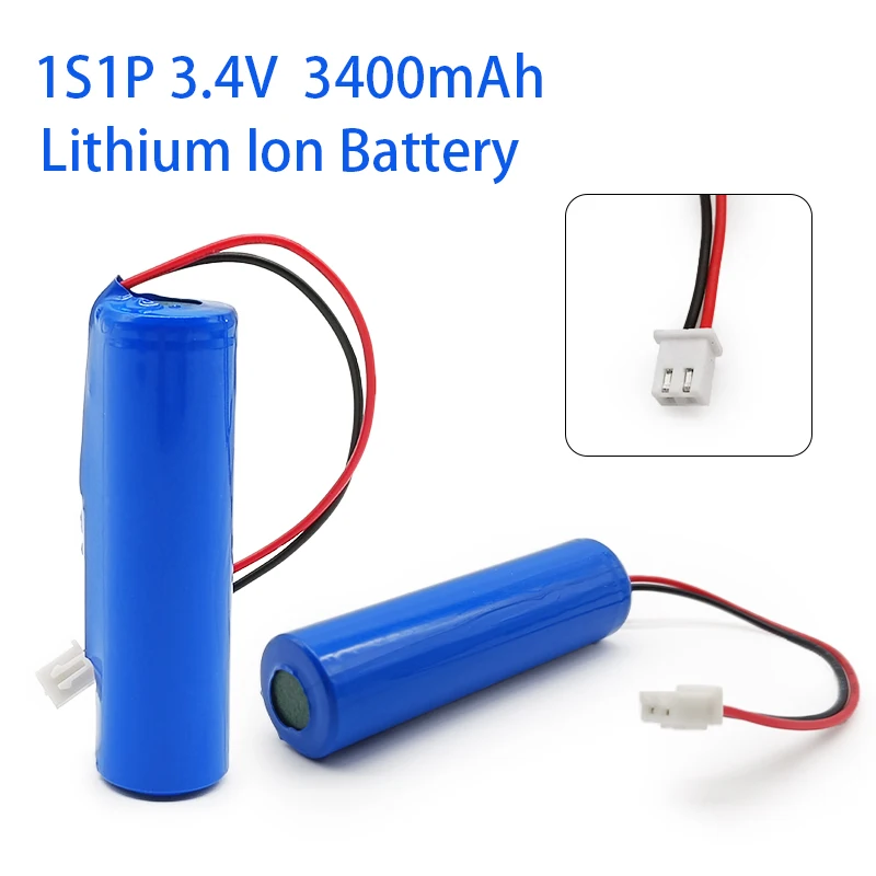 

18650 1S1P 3.4V 3400mAh Lithium Ion Battery Pack,For 4.2V Fishing LED Light Bluetooth Speaker Emergency DIY Batteries