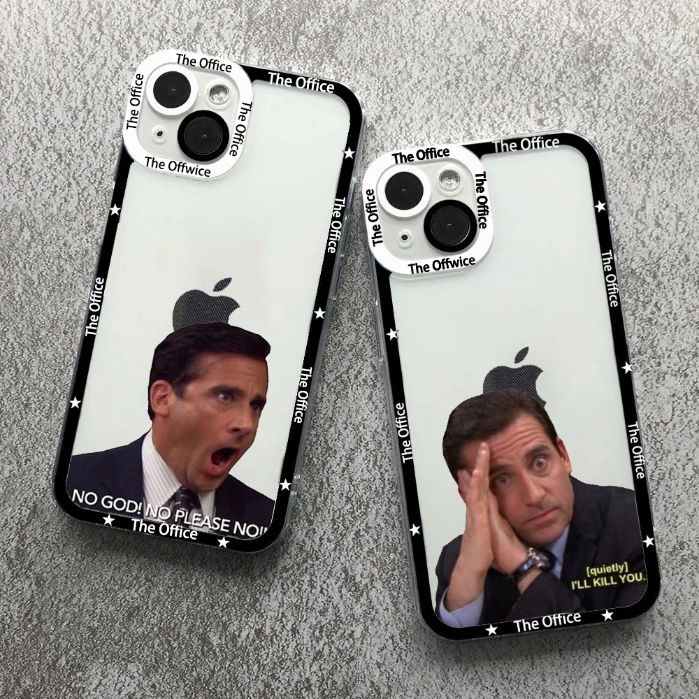 Michael Scott The Office Tv Show Custodia Per Telefono Per Samsung S 20 21 22 23 Plus S 22 23 Ultra S21Fe Custodia Per Paraurti In Tpu Trasparente Di 