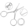 Facial Hair Scissors Rounded Pro Stainless Steel Mustache Nose Hair Beard Eyebrows Eyelashes Trimming Multifunctional Clippers 6