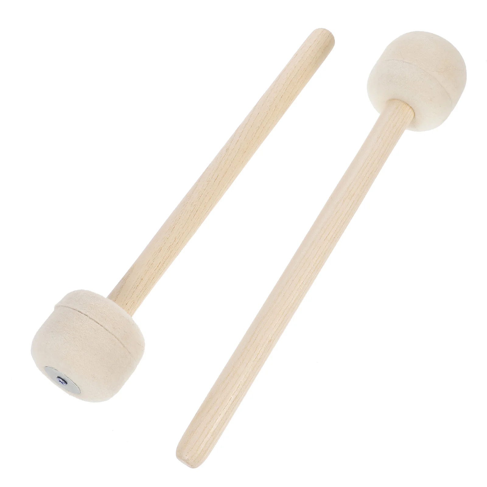 

Drum Mallets Sticks Drum Sticks Solid Wood Handle Head Drum Stick with Wood Handle Musical Instrument Accessories Saucers