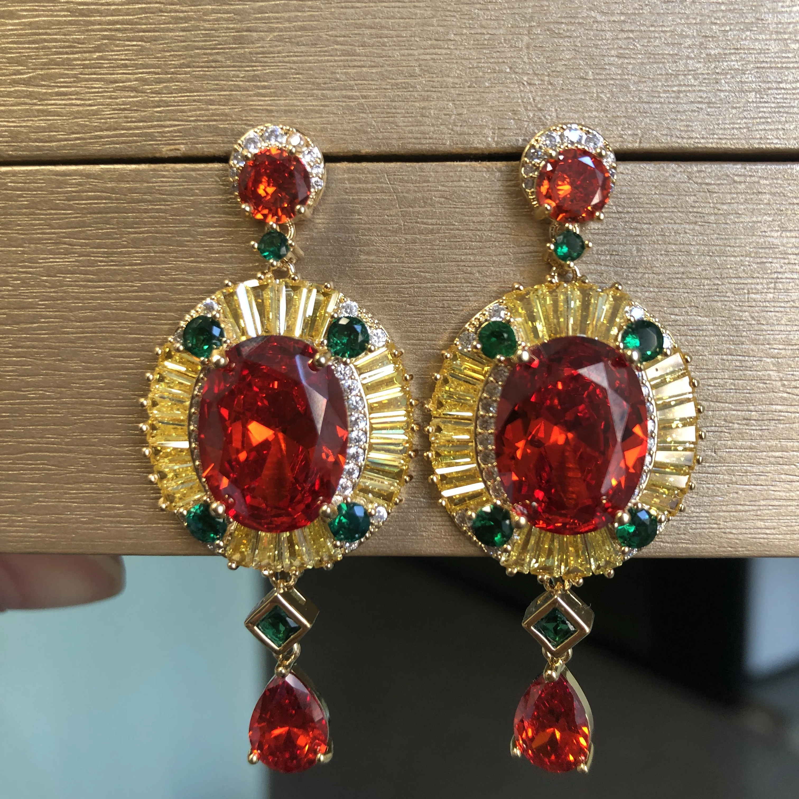 

Bilincolor Luxury Heart-shaped Earrings for Wedding or Party