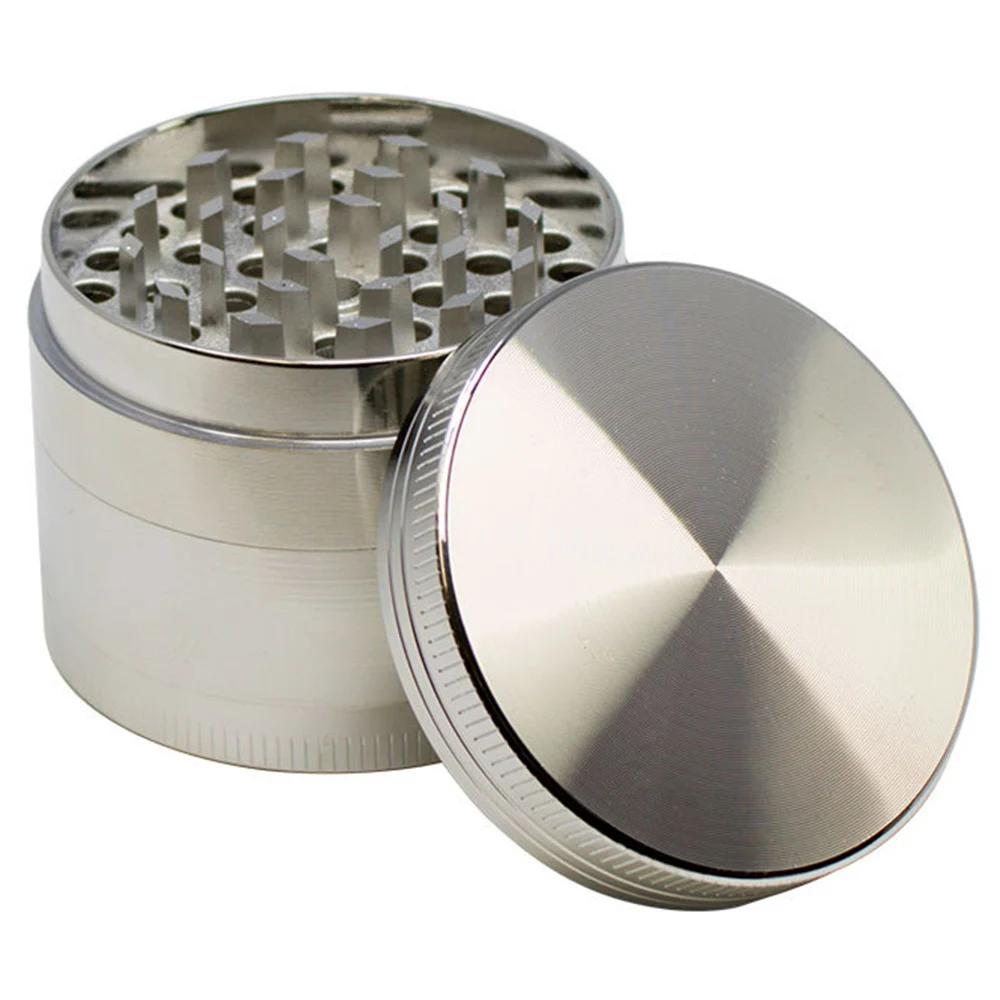 CANNABMALL 3 Inch Spice Grinder Large Grinder Zinc Alloy 4 Pieces 2 Inch  Grinders