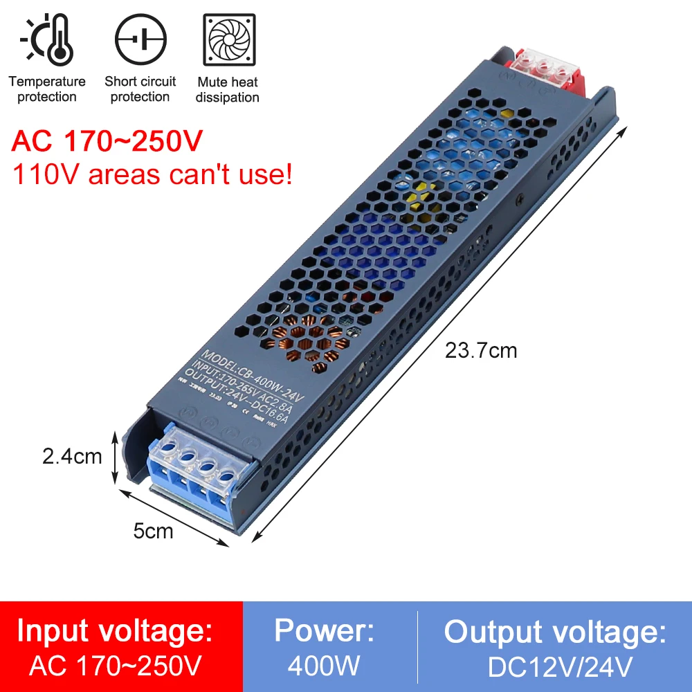 400W