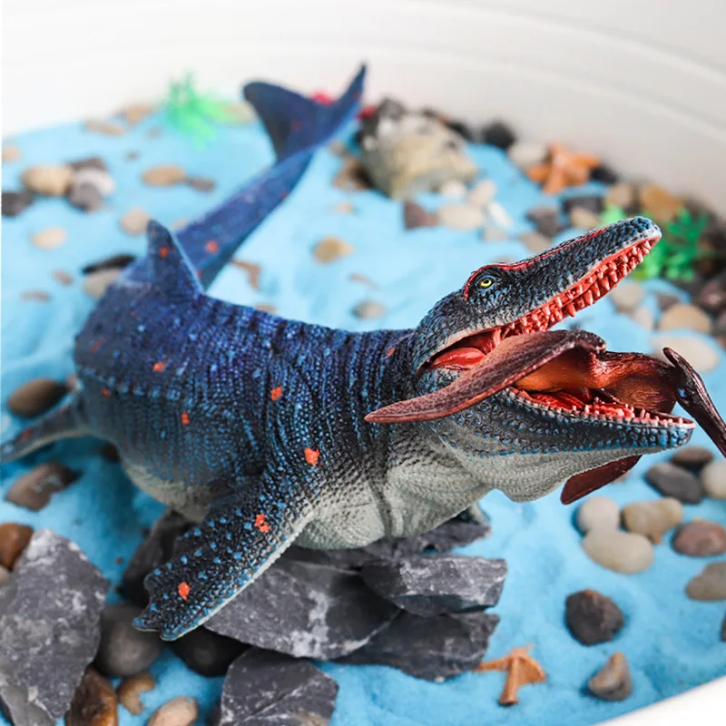 Mosasaurus Figures Dinosaur Figurine Educational Phistoric Animal Statue Dinosaur Action Figure Lifelike for Boys Display Toy