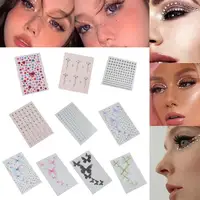 Eye Makeup Rhinestone Diamond Sticker Butterfly Sticker Eye Corner Tear Stage Diamond Bright Makeup Butterfly Decoration Fa K9Z2 1