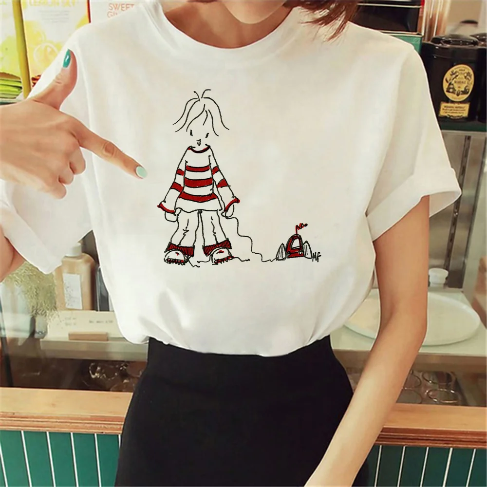 Mylene Farmer T Shirt Donna Summer Manga Y2K Tshirt Girl Manga Funny Anime Clothes