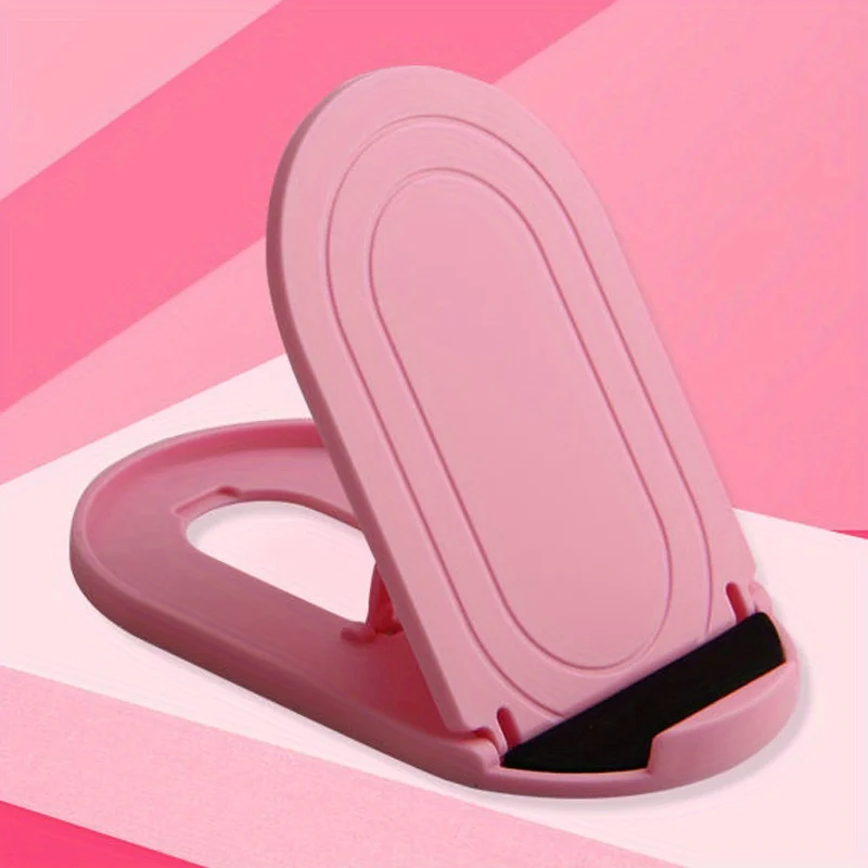 6-Color Foldable Plastic Phone and Tablet Stand - Universal Desktop Holder