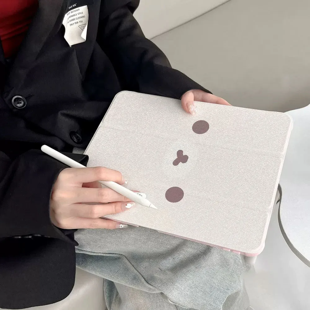 Adorable Bear Kawaii Mirror Tablet Case Cover