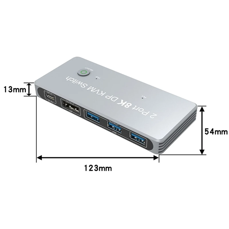 ǰ 8K ÷Ʈ KVM ġ 4K @ 144Hz ø ũ , 2 Ʈ 8K DP KVM ġ 繫 ӿ 