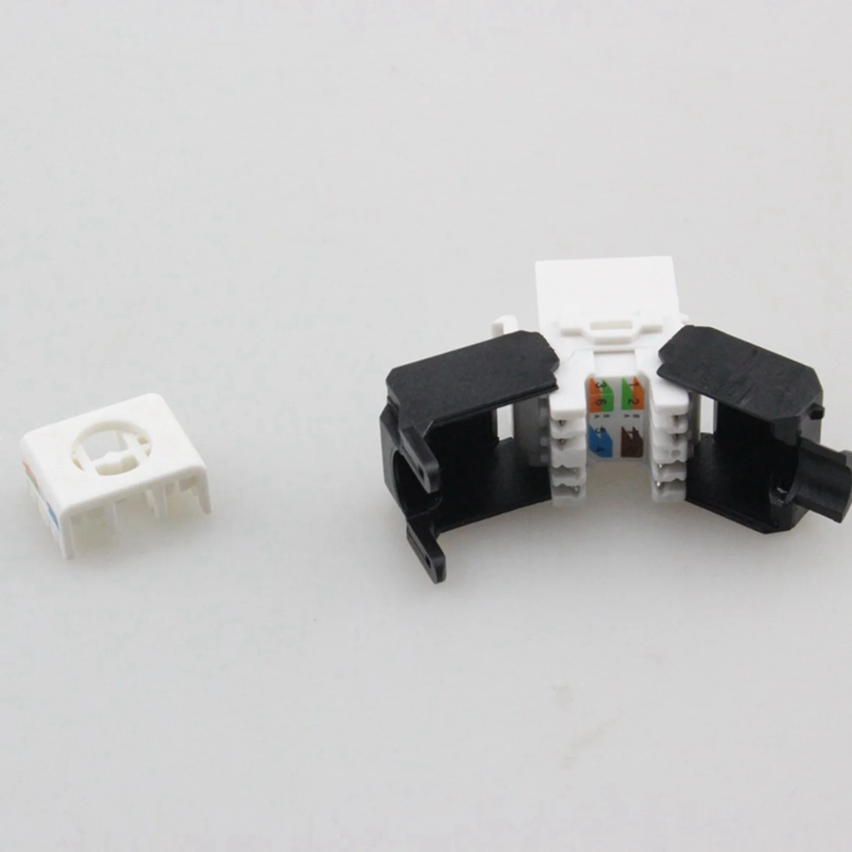 M13K-20-Pack Cat6a RJ45 Keystone Jack - Cat6 Compatible -180 Degree Toolless -Ethernet Wall Jack -Cat6a Network Coupler