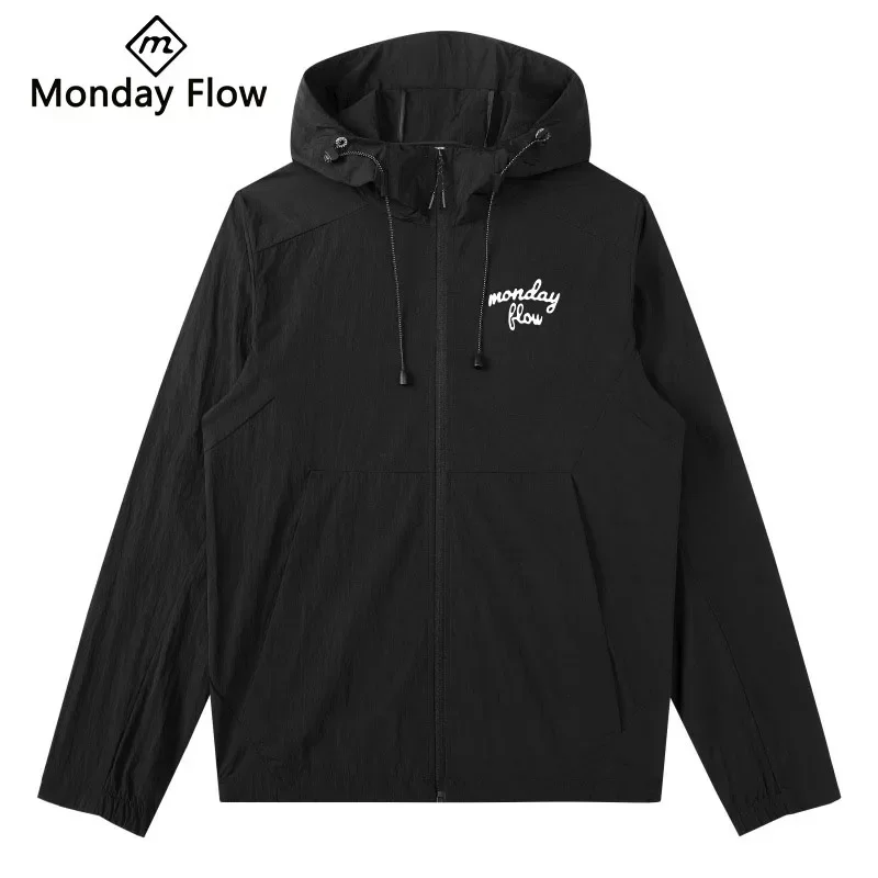 

Mondyaflow Мужская рубашка с капюшоном для гольфа с длинным рукавом дышащая одежда для гольфа Защита от солнца быстросохнущая уличная футболка UPF50 + Теннисная футболка