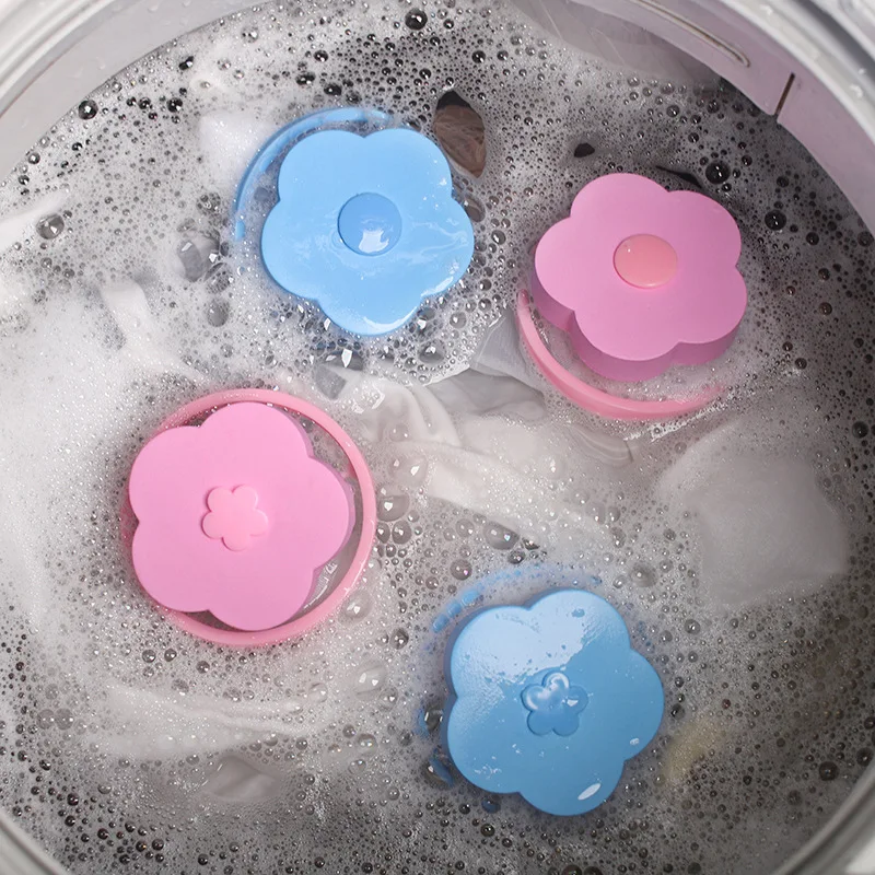 2/4Pcs Household Reusable Washing Machine Filter Clothes Fur Lint Hair Removal Catcher Fluff Collection Laundry Filter Bag